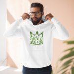Becoming The King Of Pot Three-Panel Fleece Hoodie
